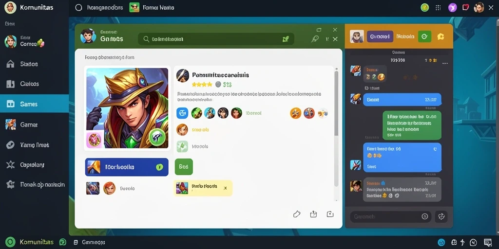 Komunitas gamers yang saling mendukung dan aktif.