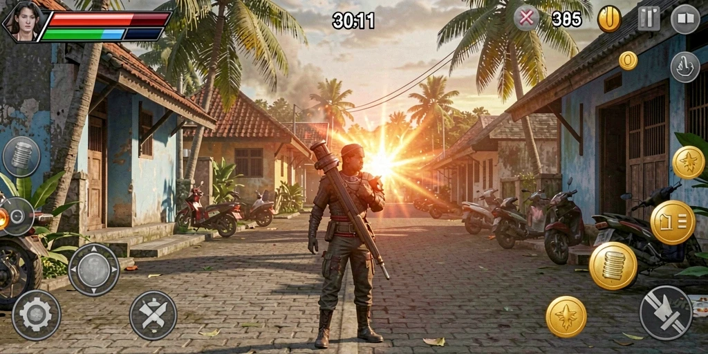 Tantangan level yang semakin meningkat di setiap tahap.