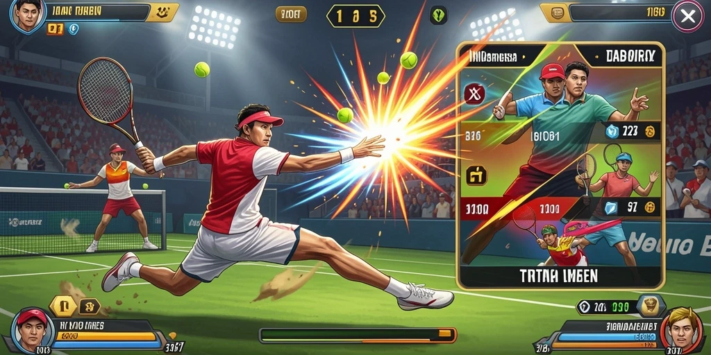 Screenshot dari level yang penuh aksi dan petualangan.